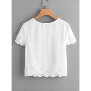 Solid Laser Cut Scalloped Top